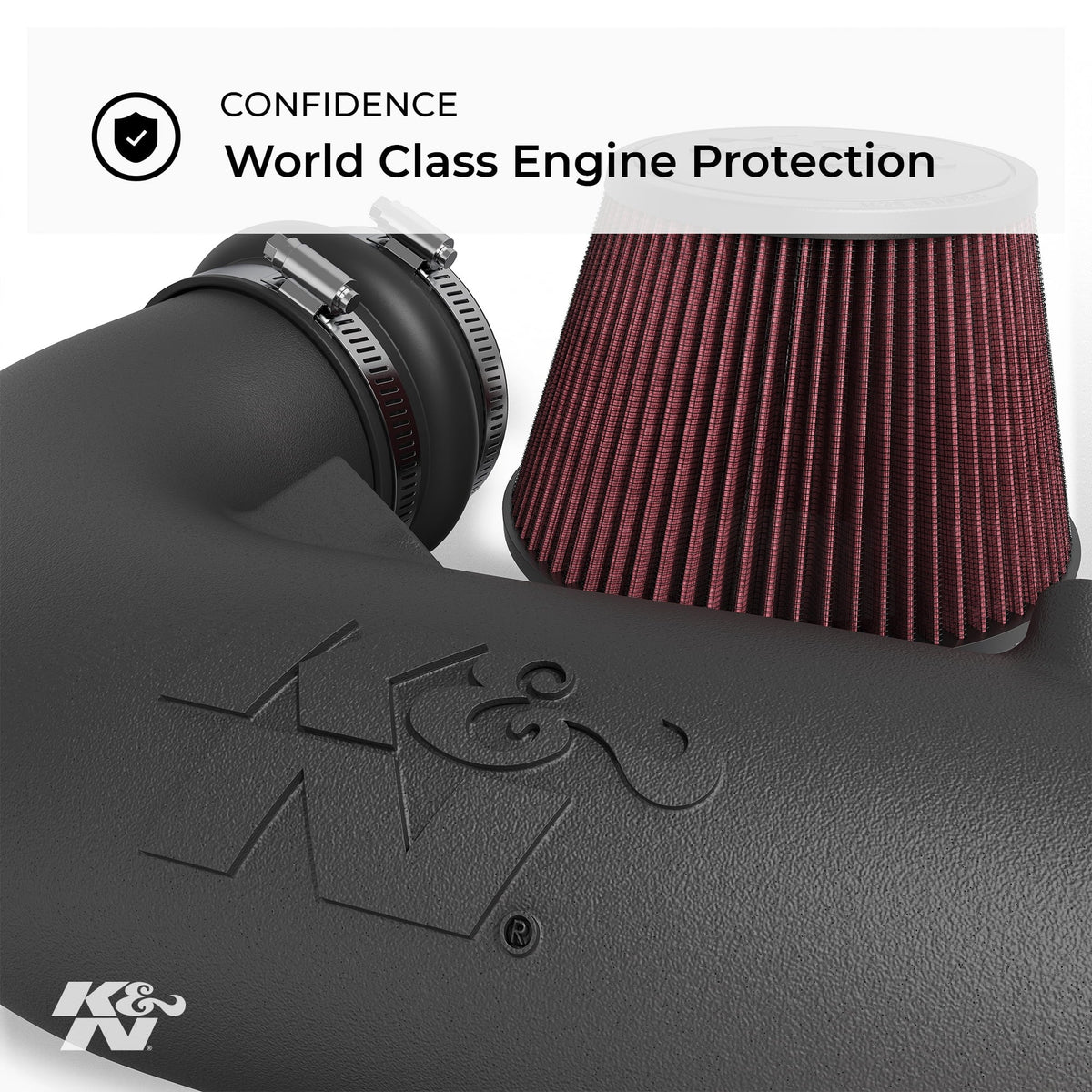 K&N Cold Air Intake Kit: High Performance, Guaranteed to Increase Horsepower: 50-Sizetate Legal: 2002-2003 FORD/MAZDA (Ranger, B3000)57-2554