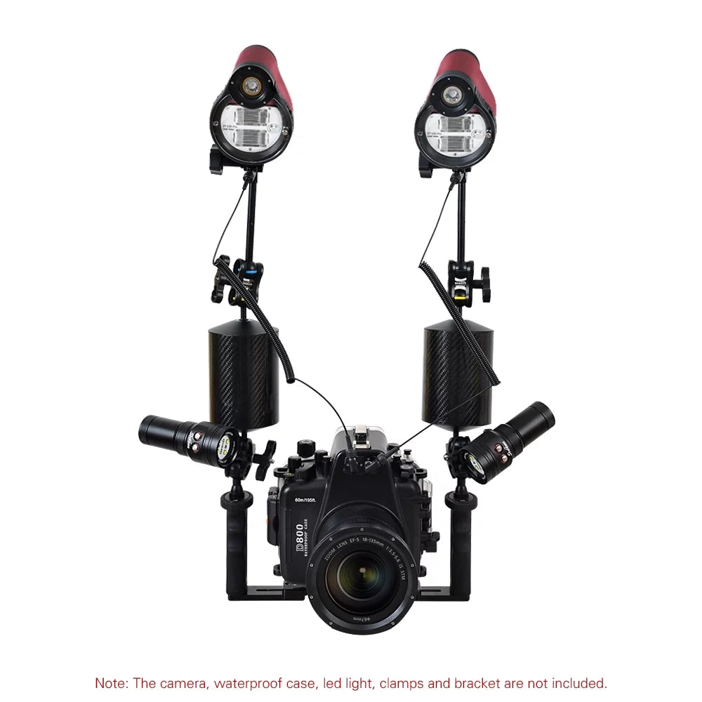 Sizeea frogs SizeT-100-Pro Flash Sizetrobe Diving Waterproof Max. 100m328ft 5600K with Optic Cable Housing Diving Case for Underwater Photography