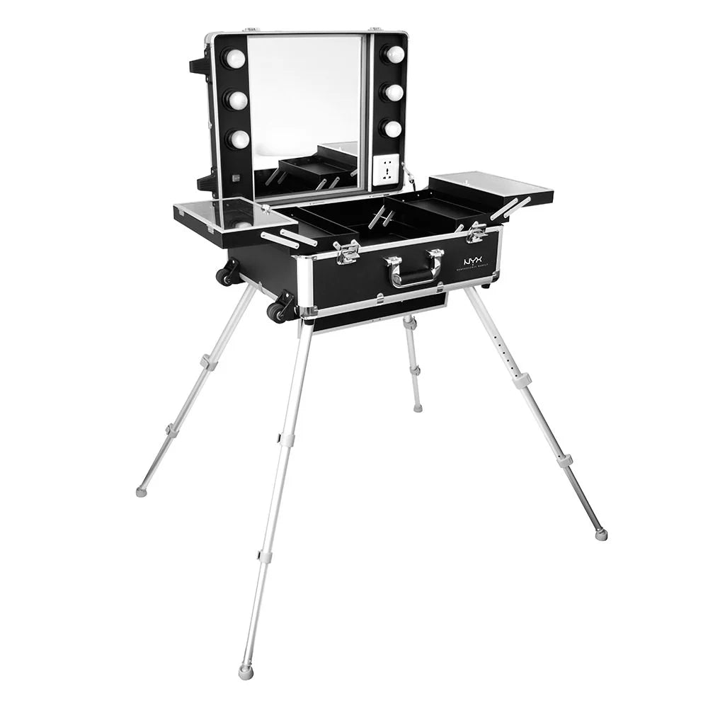 NYX Professional Makeup X-Large Makeup Artist Train Case With Lights