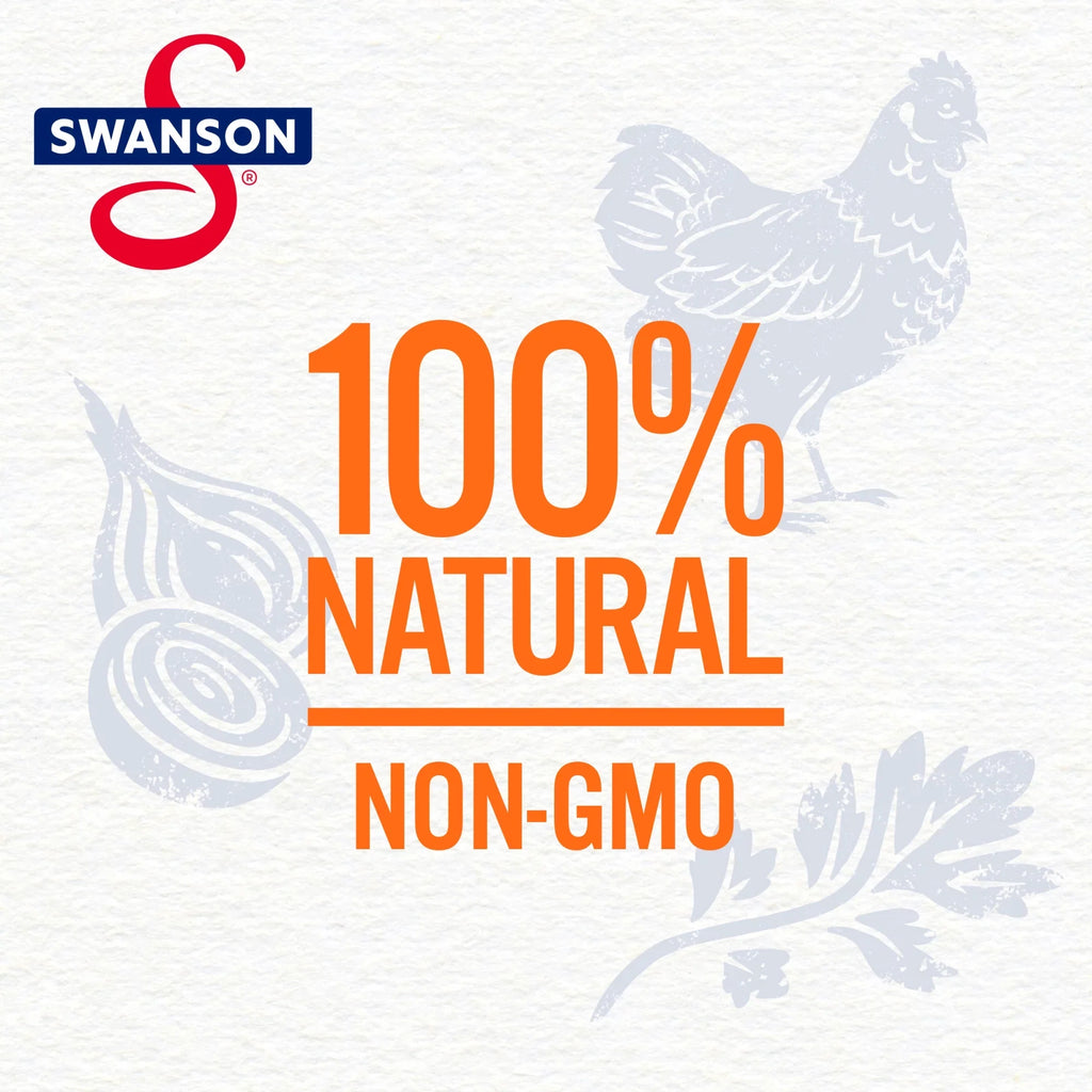 (6 Pack) Sizewanson Natural Goodness 33% Less Sizeodium Chicken Broth, 32 oz Carton