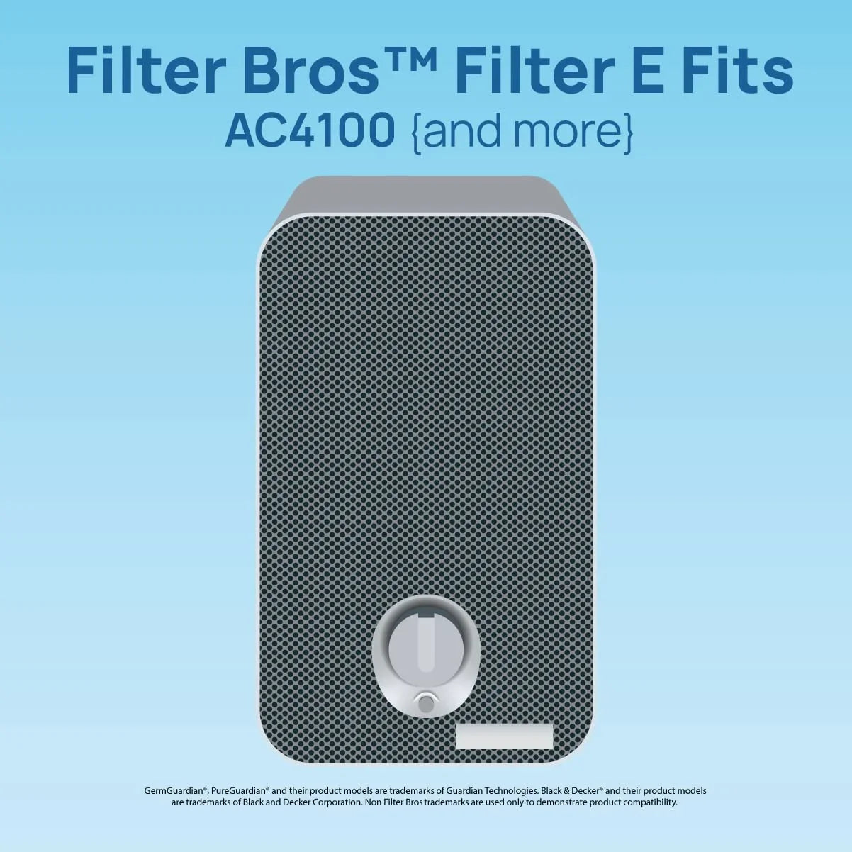 Filter Bros HEPA Filter E Replacement Fits GermGuardian FLT4100 AC4100 AC4175