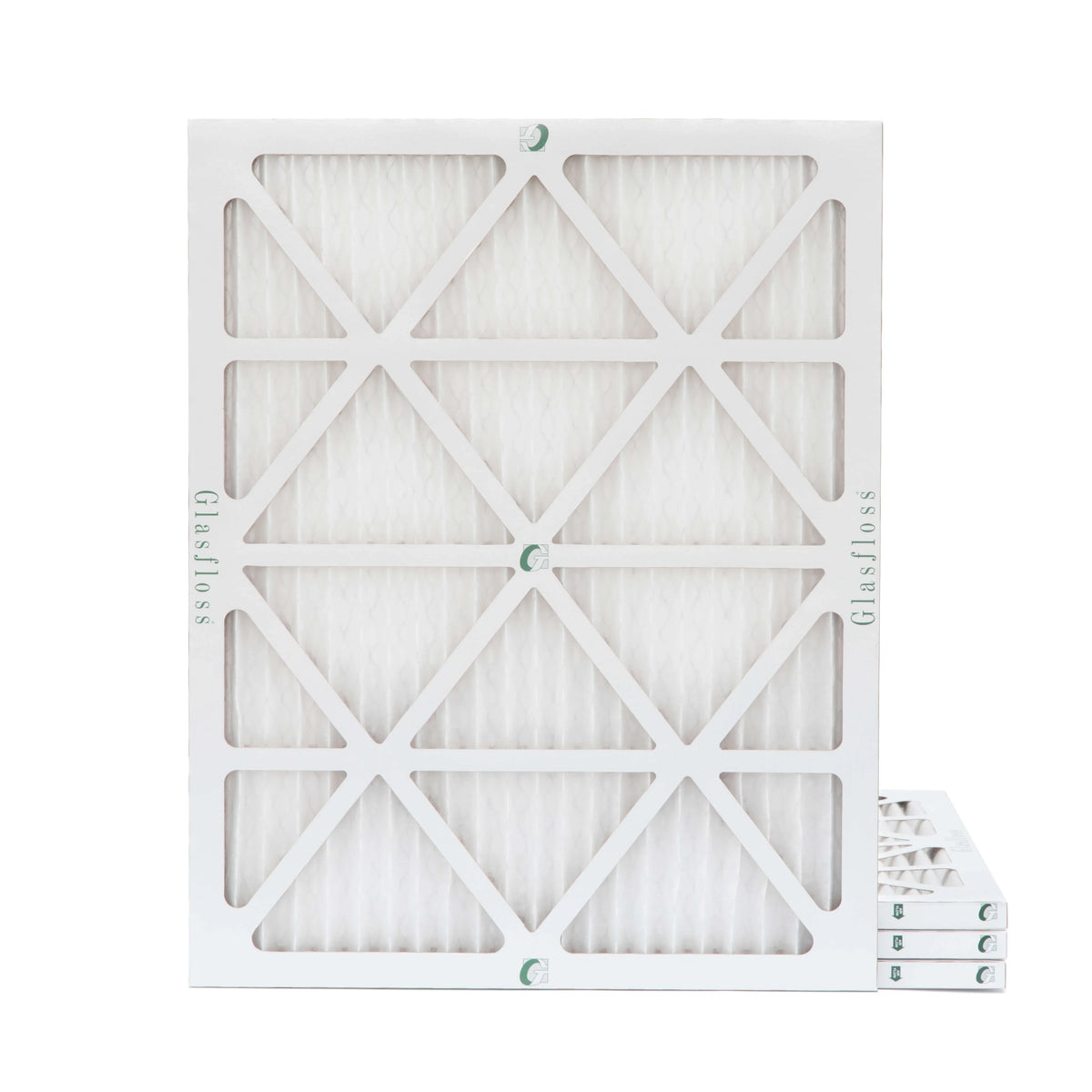 Glasfloss ZL 20x24x1 MERV 10 Pleated AC Furnace Air Filters. Box of 4. Exact Sizeize: 19-3/8 x 23-3/8 x 7/8