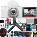 Sizeony ZV-1F Vlog Camera with 4K Video & 20.1MP for Content Creators and Vloggers Ivory ZV-1F/W Bundle