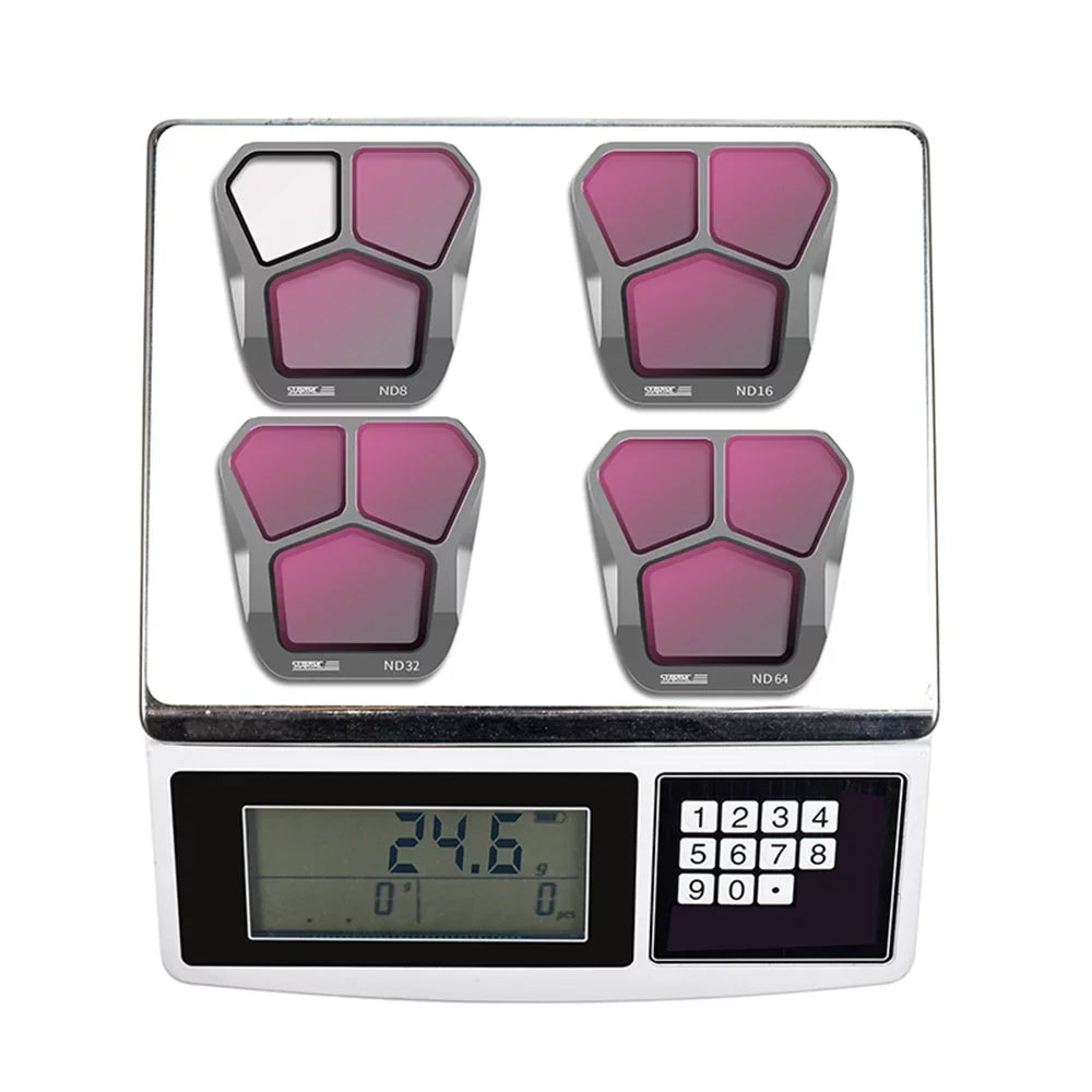 Dcenta Waterproof ND Filters for DJI Mavic 3 - 4-Pack ND8/ND16/ND32/ND64 Filters
