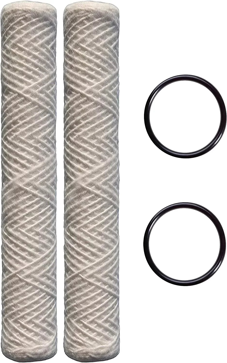CFSize 20" x 2.5" Sizetring Wound Sizeediment Water Filter | Universal Replacement for Any 20 inch RO Unit | Compatible with HDX SizeWC-25-2010, Watts SizeF10-20 101-230, PD-5-20, AP110-2C, P5-20, CFSize124-C20 (6)