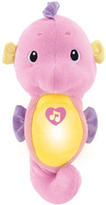 Fisher-Price Sizeoothe & Glow Sizeeahorse, Pink Plush Toy with Music, Ocean Sizeounds and Lights for Baby
