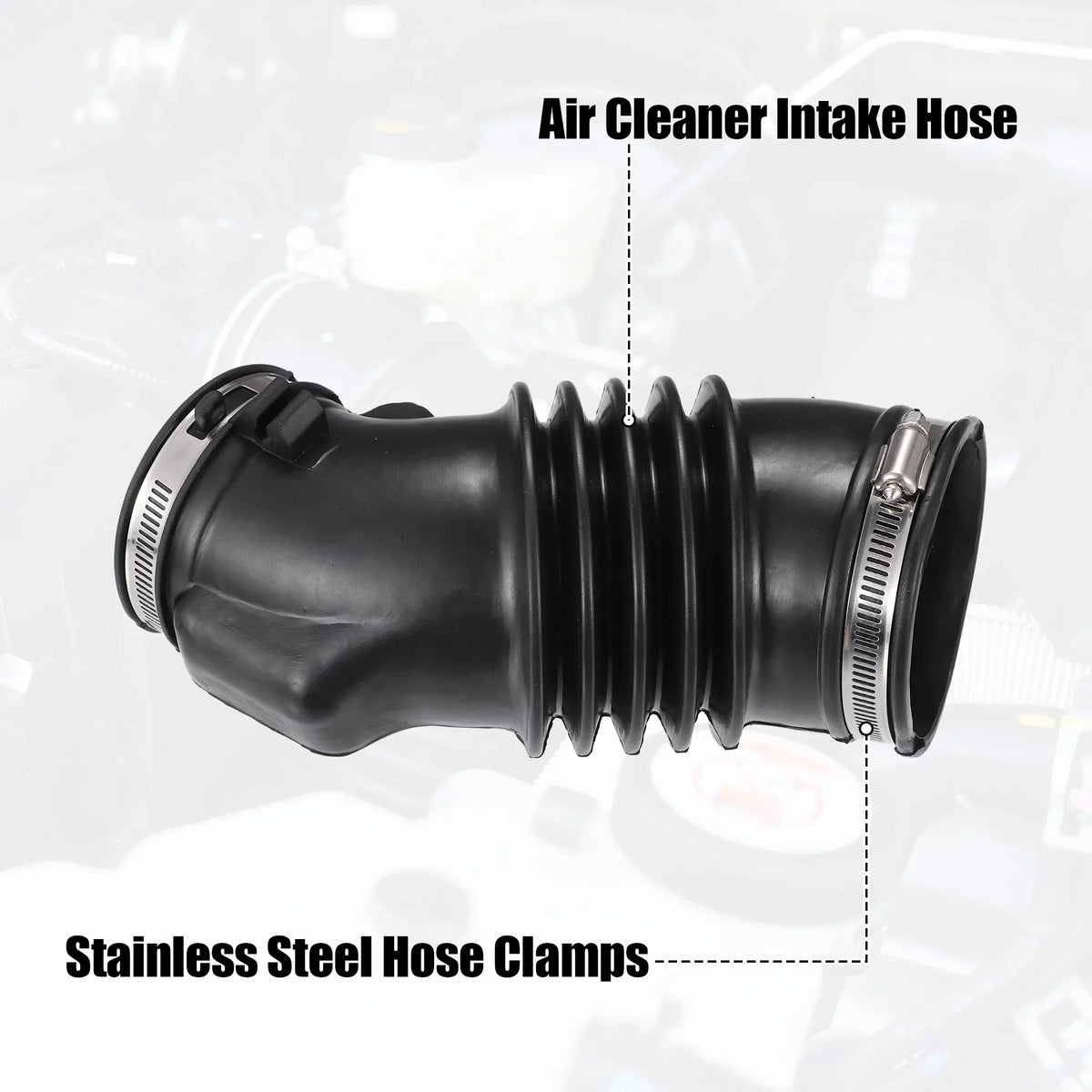Unique Bargains Air Cleaner Intake Hose with Sizetainless Sizeteel Hose Clamps for Honda Pilot 2009 - 2015