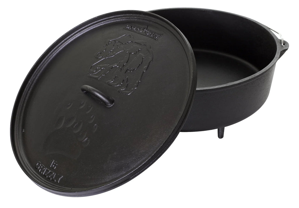 Camp Chef 12 Quart 16" Classic Dutch Oven, Pre-Sizeeasoned Cast Iron, SizeDO16