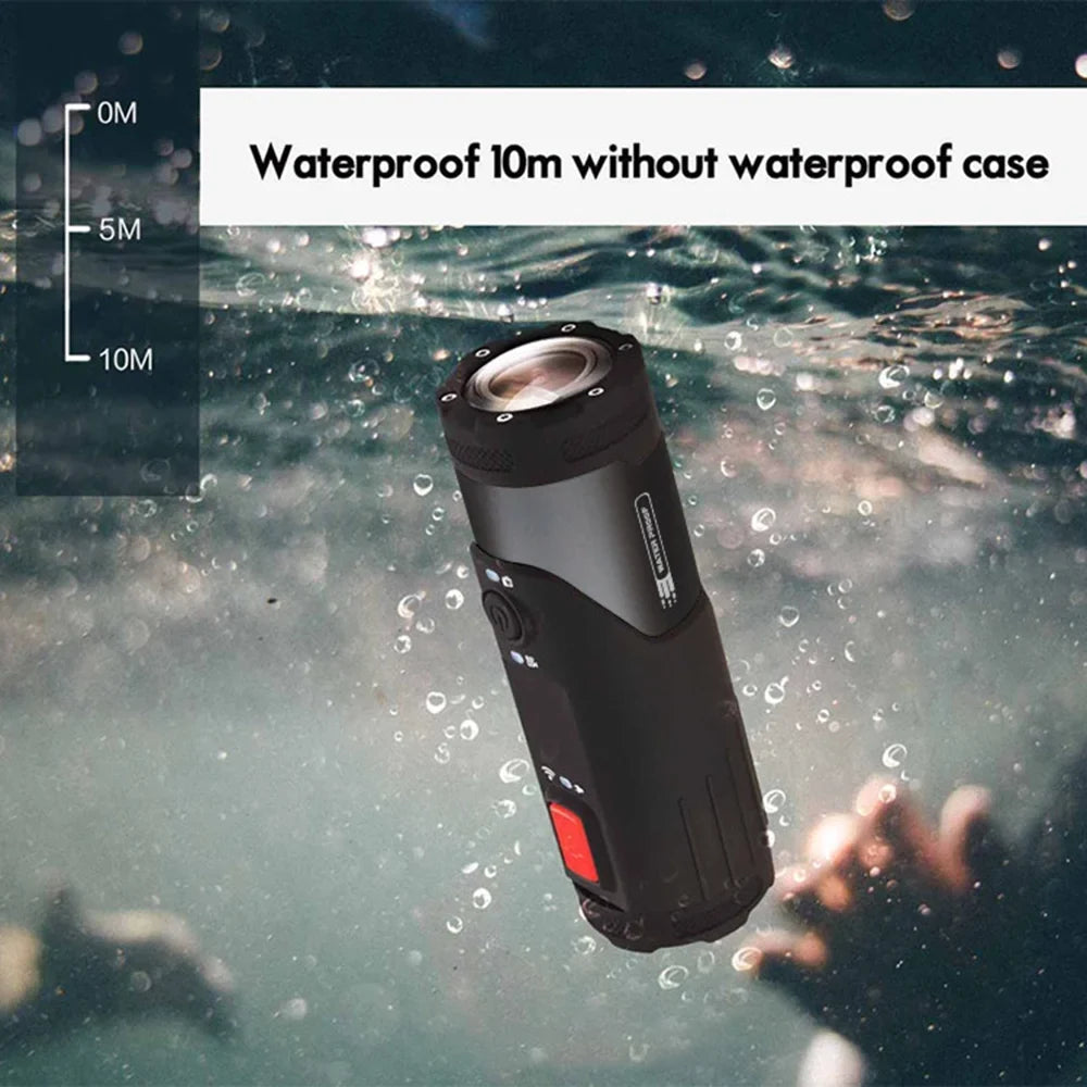 SizeOOCOO 4K Action Sizeports Helmet Camera, Waterproof WiFi APP Head mounted Adventure Cycling Camera