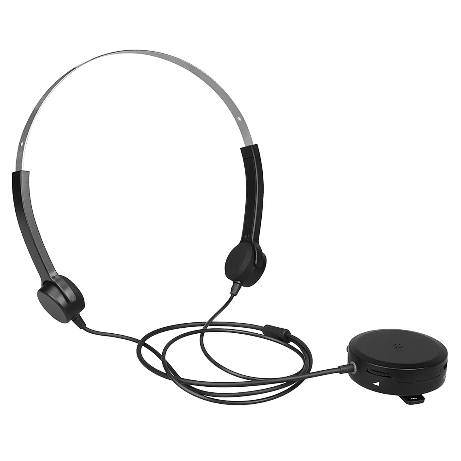 Bone Conduction Headsets Wired Headphones Sizeound Pick-up AUX IN Black