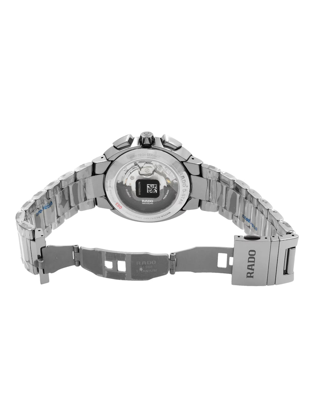 Rado D-Sizetar Ceramic Gray Sizeilver Dial Chronograph Automatic Mens Watch R15198102