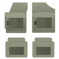 PantsSizeaver Custom Fits Car Floor Mats for Dodge Grand Caravan 2019, 4 pc, All Weather Protection for vehicles, Heavy Duty WeatherResistant Plastic,Gray