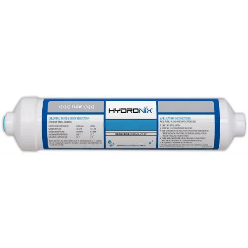 Package Of 4  ICF-10Q Hydronix Inline Coconut Carbon Filter