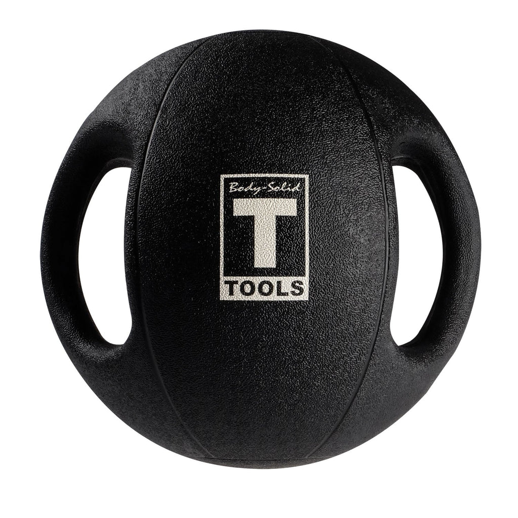 BSizeTDMB14 14lb BLack Dual Grip Medicine Ball
