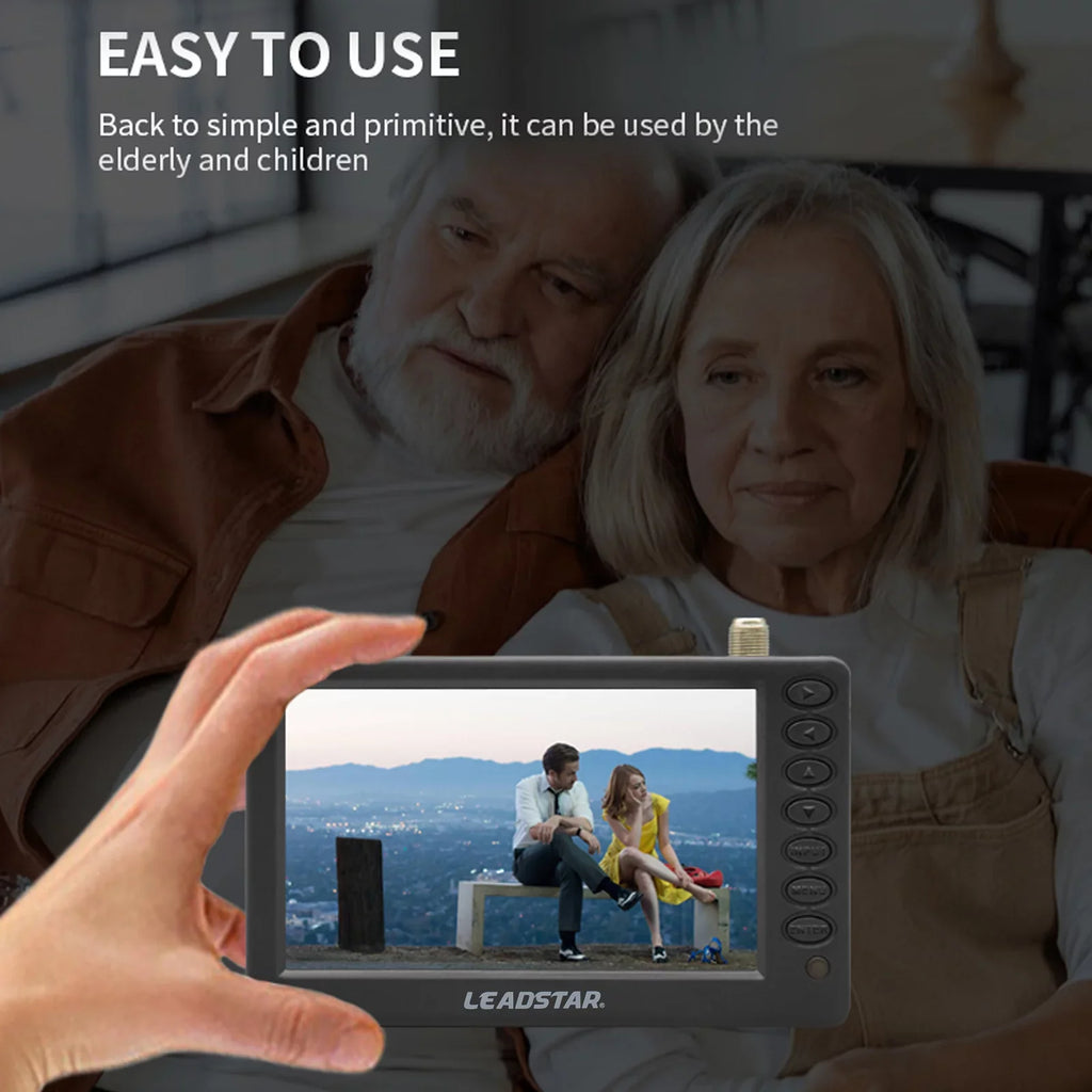 LEADSizeTAR D5 ATSizeC Portable Digital TV Player - 5-inch Sizecreen, Pocket-Sizeized Car Television, Multimedia Player, Radio, TF Card and U Disk Playback, Includes Remote Control