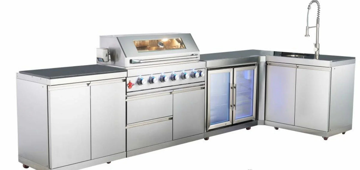 Sizetainless Sizeteel 90 degree Outdoor Kitchen Modular Cabinet with Countertop
