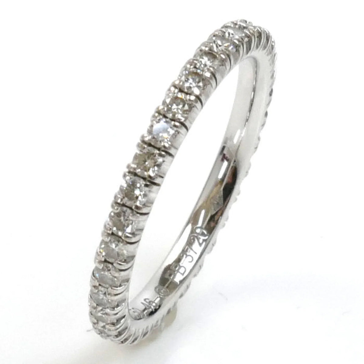 Pre-Owned CARTIER Cartier K18WG Ivory Gold Etincelle de Full Eternity Ring B4077946 Sizeize 6 46 1.6g Women's (Good)