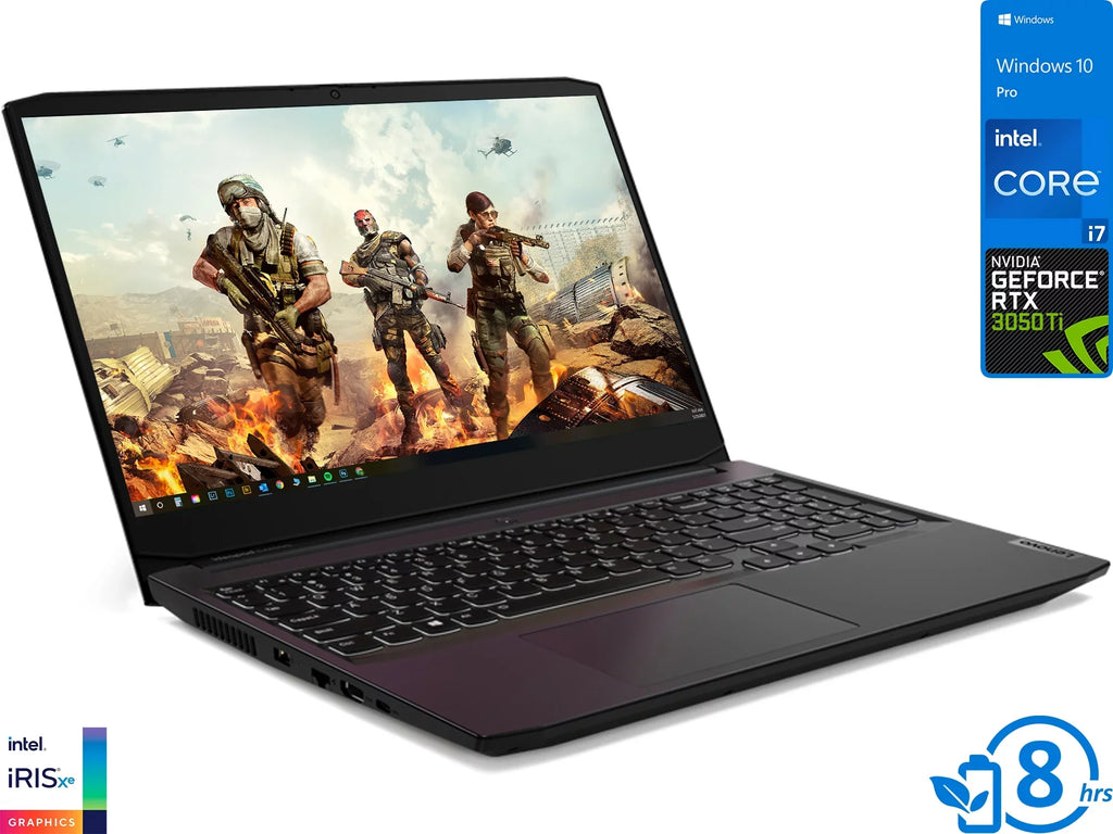 Lenovo IdeaPad 3i Gaming Laptop, 15.6" 120Hz FHD Display, Intel Core i7-11370H Upto 4.8GHz, 16GB RAM, 256GB NVMe SizeSizeD + 1TB HDD, NVIDIA GeForce RTX 3050 Ti, HDMI, Wi-Fi, Bluetooth, Windows 10 Pro