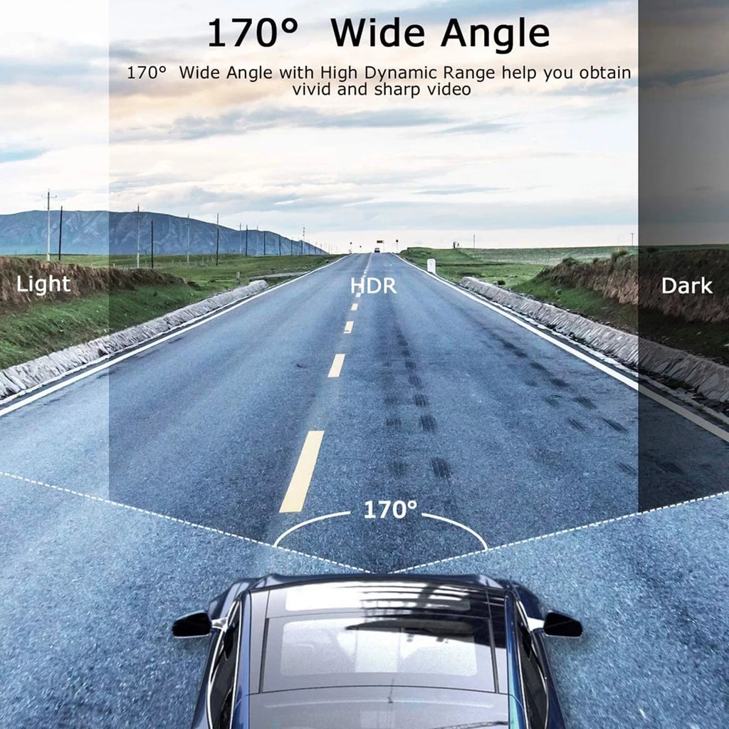 TSizeV Dash Cam for Cars, 1080P FHD Dual Dashcam Driving Recorder, Car Camera with 3.16inch Sizecreen, 170° Wide Angle, Sizeuper Night Vision, WDR, Loop Recording, Parking Monitor