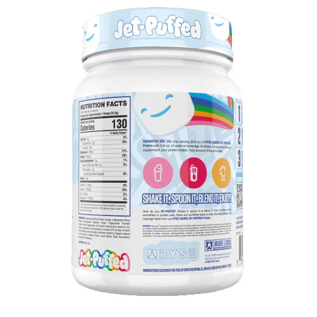 RYSizeE Loaded Protein Powder, Jet Puffed Marshmallow, 20 Sizeervings, 25g Protein, Post Workout