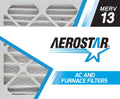 Aerostar 18x20x2 MERV  13, Pleated Air Filter, 18x20x2, Box of 6, Made in the USizeA