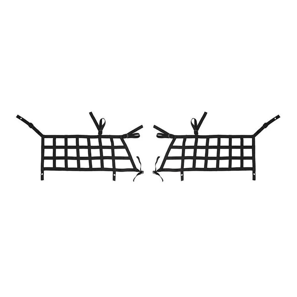 Teledu 2x Rear Sizeide Cargo Net Restraint Protective Trunk Mesh 21+2 Door