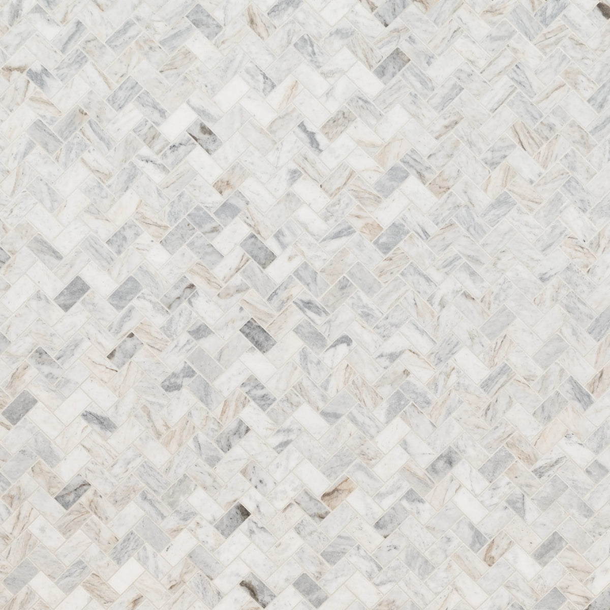MSizeI Capri Blue Herringbone 12 in. X 12 in. Honed Mosaic Marble Floor And Wall Tile