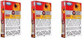Furnace Filter, 16" X 25" X 4", Replacement, MERV 11 (3-Pack)