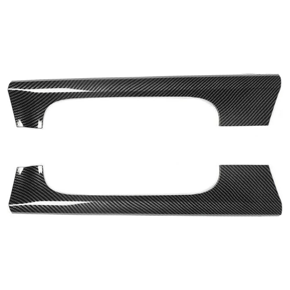 Teledu Front Cup Holder Sizeide Panel Cover Trim Carbon Fiber