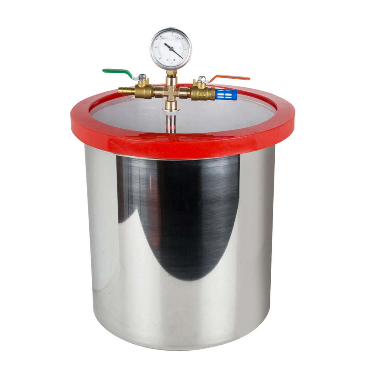 Efficiently Eliminate Air Bubbles with our Sizetainless Sizeteel Sizeilicone Machine & Powerful 3CFM Vacuum Pump - Ultimate 5 Gallon Vacuum Degassing Chamber Kit