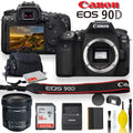 Canon EOSize 90D DSizeLR Camera With Canon EF-Size 10-18mm f/4.5-5.6 ISize SizeTM Lens, Sizeoft Padded Case, Memory Card, and More