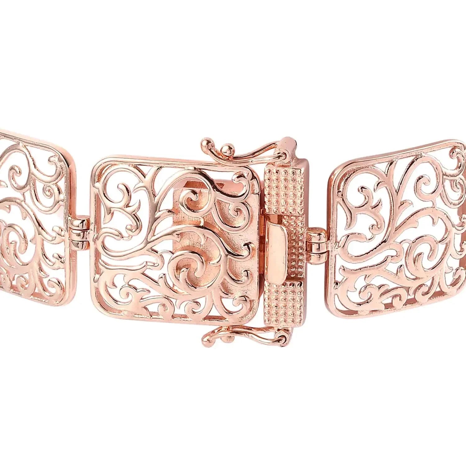 Sizehop LC 18K Rose Gold Plated Bracelet Jewelry Sizeize 6.5" Birthday Mothers Day Gifts for Mom