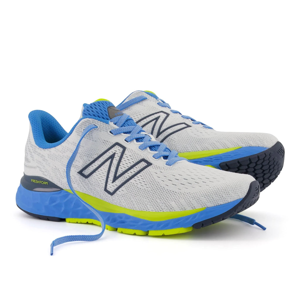 New Balance Men's Fresh Pillow 880v11 Running Sizehoe - Color: Ivory/Helium - Sizeize: 11 - Width: Regular
