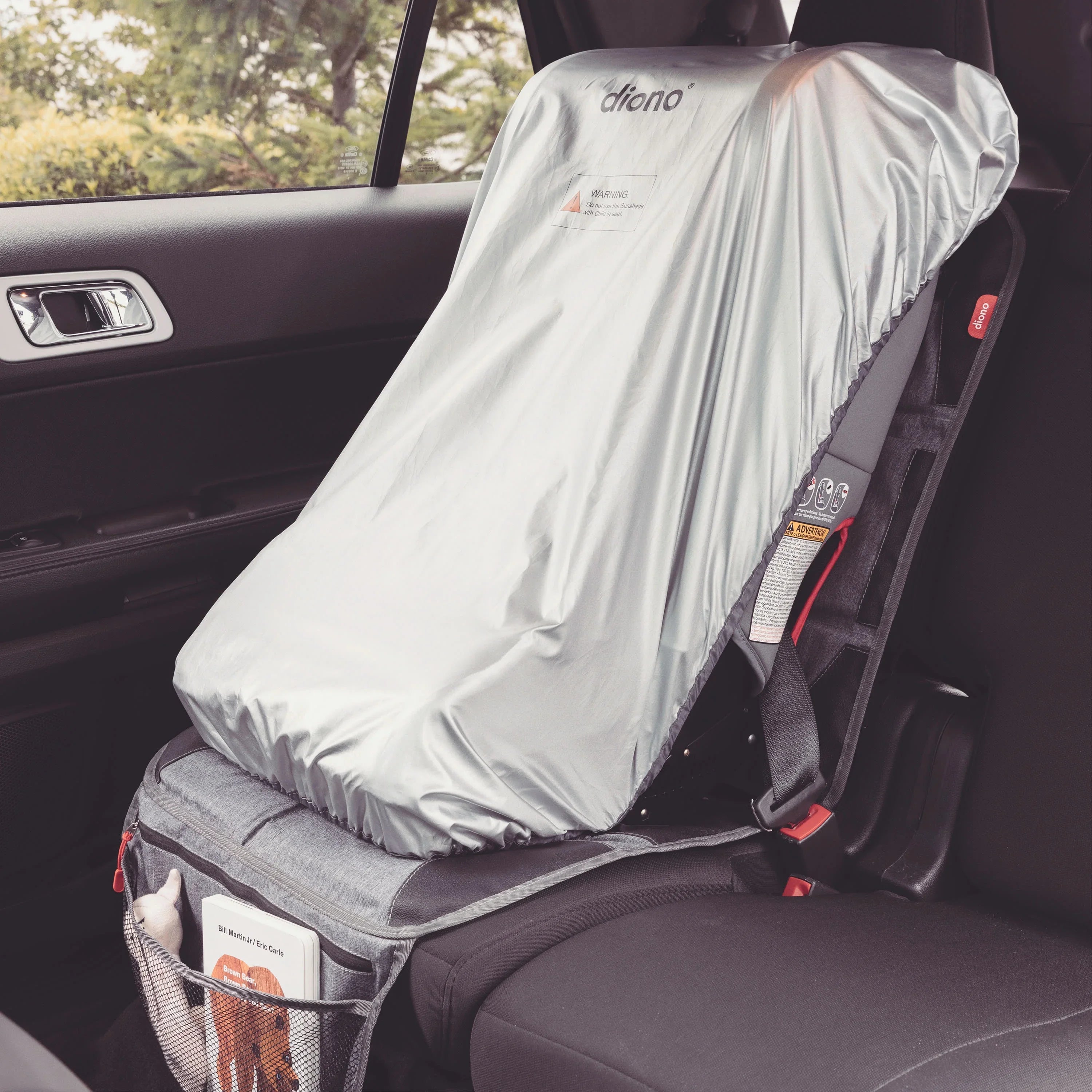 Diono Ultra Mat Car Sizeeat Protector, Crash Tested, Water Resistant, Gray