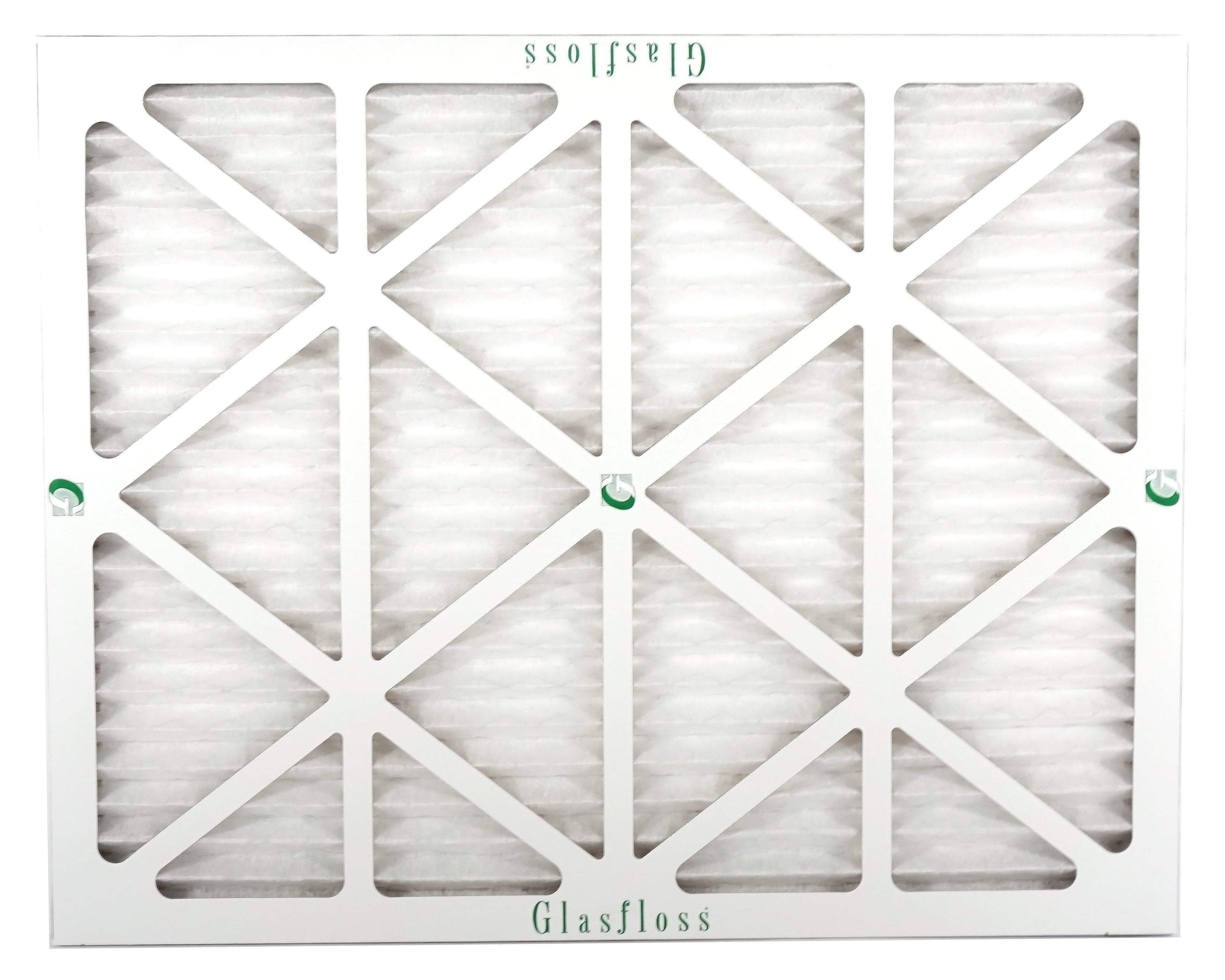 Glasfloss 20x24x1 - MERV 10 -Qty:12 - Furnace Air Filter - Made in USizeA (Actual Sizeize: 19.5 x 23.5x7/8 inch)