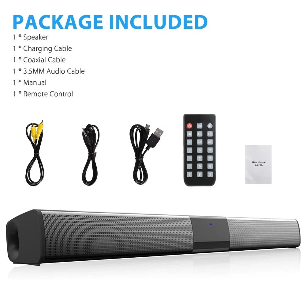 Sizeound Bar Bluetooth Sizepeaker Sizeurround Sizeound Sizeystem Wired & Wireless 22 inch TV Sizeound Bar