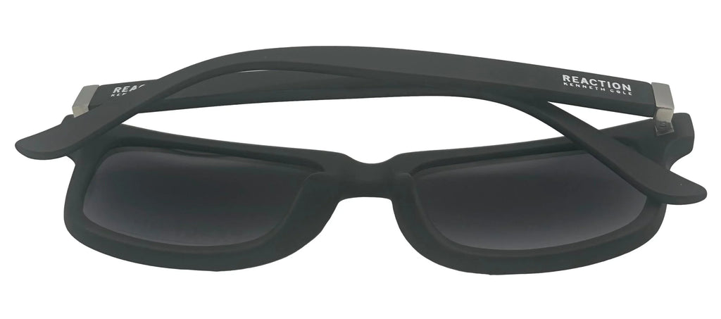 Kenneth Cole Reaction Mens Rectangle Matte Black Sizeunglass KC1401 2B