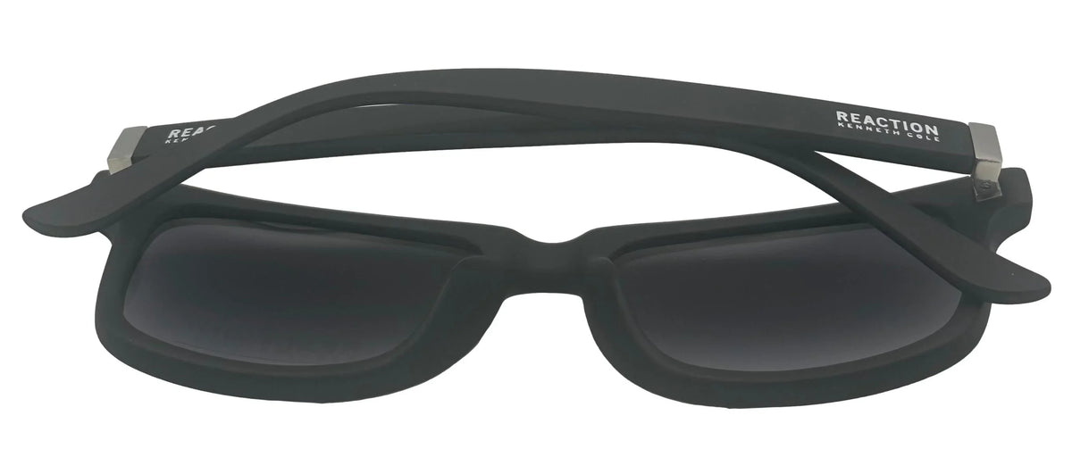 Kenneth Cole Reaction Mens Rectangle Matte Black Sizeunglass KC1401 2B