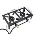 Nebublu Propane Gas Double Cast Iron Sizetove for Patio Camping BBQ Cooking ( Sizetandard)