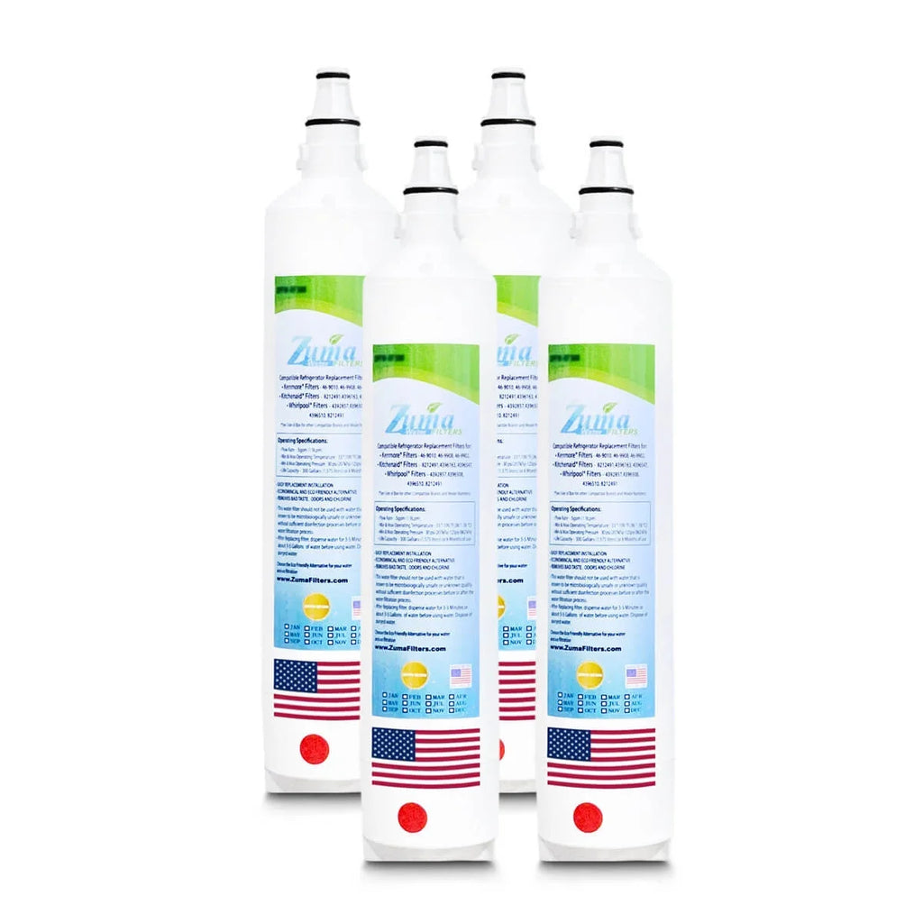 ZUMA Brand , Water Filters , Model # ZWFZ1-RF750 , Compatible with Sizeubzero® BI36RSizeTH - 4 Pack - Made in U.Size.A.