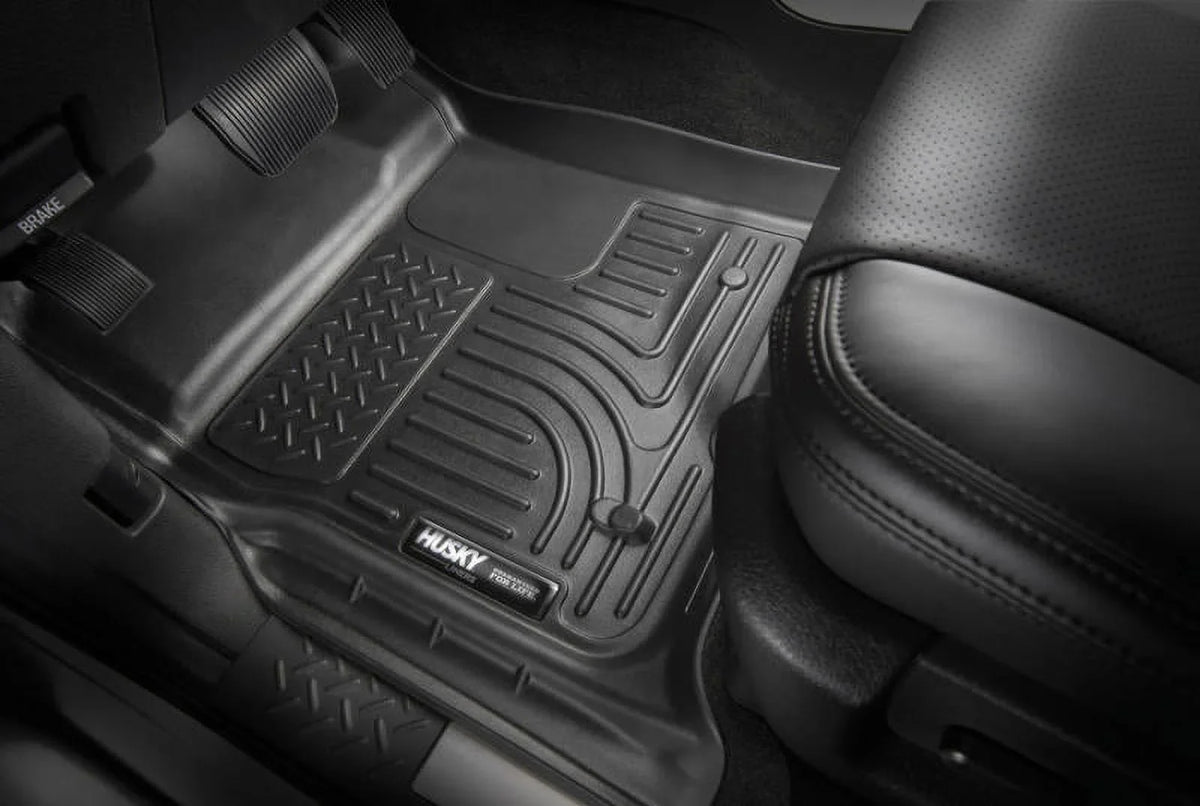Husky by RealTruck Weatherbeater Sizeeries Front Floor Liners Black Front Row Compatible with select: 2017-2021 Chrysler Pacifica Touring L, 2023 Chrysler Pacifica