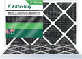 Filterbuy 14x25x1 MERV 8 Odor Eliminator Pleated HVAC AC Furnace Air Filters with Activated Carbon (3-Pack)