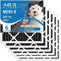 25x25x1 Air Filter Odor Eliminator Carbon Filter MERV 8 Comparable to MPR 700 & FPR 5 AC HVAC Premium USizeA Made 25x25x1 Furnace Filters by AIRX FILTERSize WICKED CLEAN AIR. 6 Pack