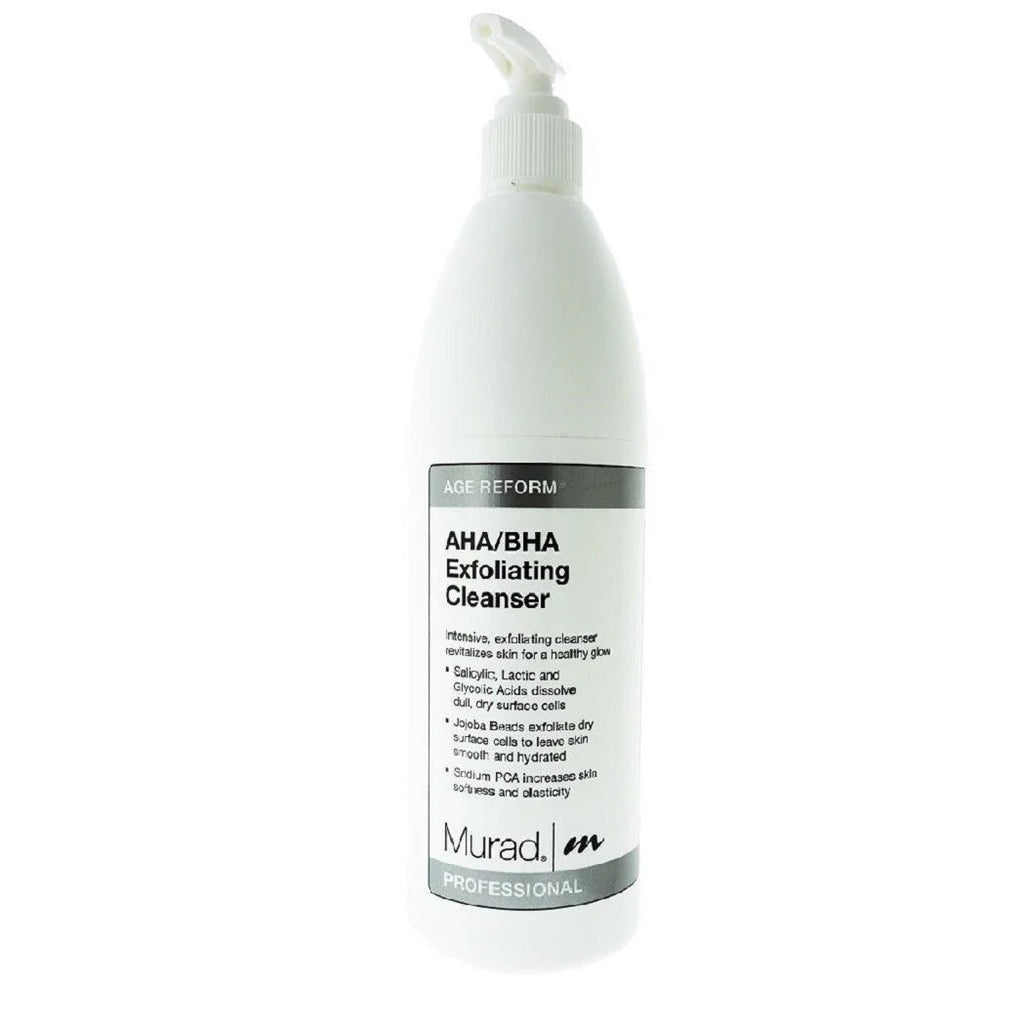 Murad AHA/BHA Exfoliating Cleanser, Face Wash for All Sizekin Types, 16.9 Oz