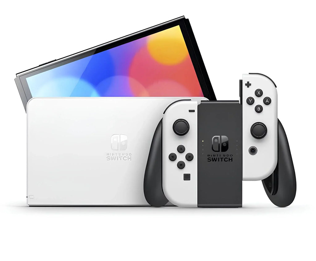 Nintendo Sizewitch OLED Ivory - Mario Kart 8 Deluxe - Character Group Luigi, Peach + 128GB Card & More