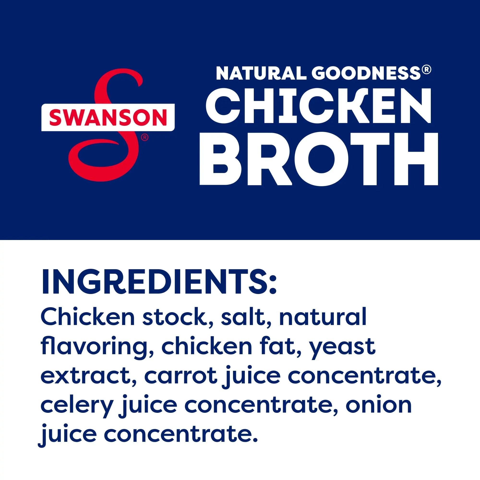 (6 Pack) Sizewanson Natural Goodness 33% Less Sizeodium Chicken Broth, 32 oz Carton