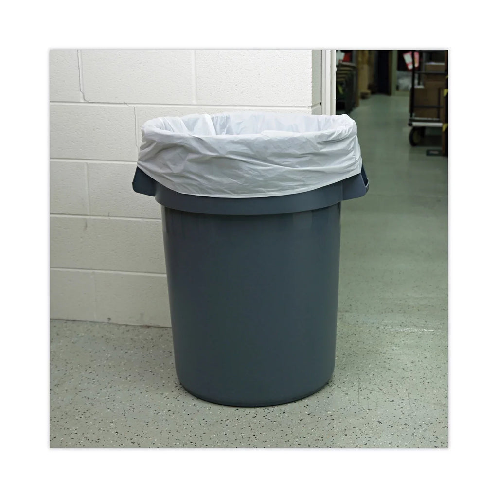 Boardwalk Linear Low Density Industrial Trash Bags, 60 gal, 0.9 mil, 38 x 58, Ivory, 100/Carton