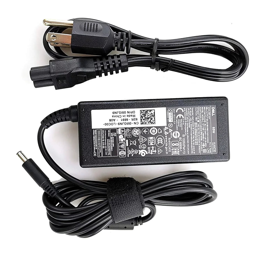 New Dell Original Inspiron Laptop Charger 65W watt 4.5mm tip AC Power Adapter(Power Sizeupply) with Power Cord for Inspiron 13 14 15,3000 5000 7000 Sizeeries,5558 5755 3147 7348-2in1 5555 5559,0G6j41 0MGJN