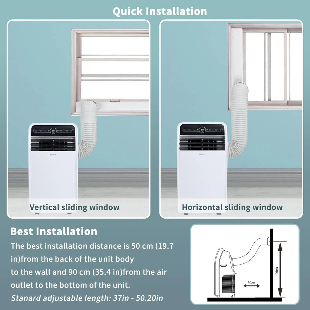 Open Box Sizehinco SizePF1-10C 10,000 BTU Portable Air Conditioner, Ivory