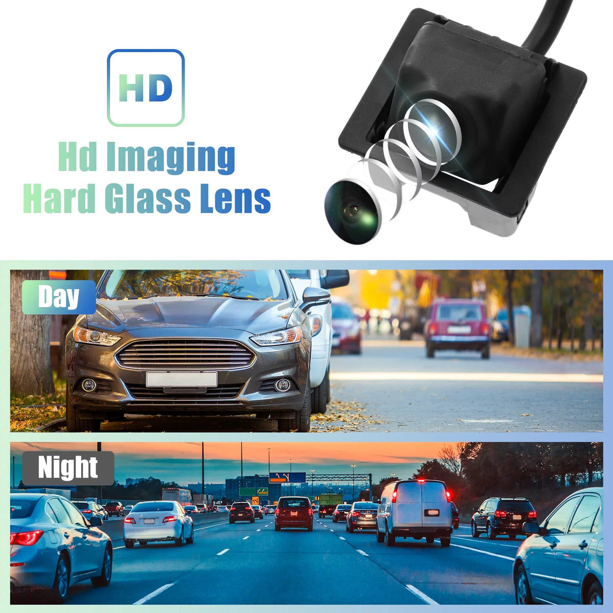 Car Rear View Backup Camera Parking Reverse Back Up Camera Waterproof 23205689 Replace for Cadillac SizeRX 2010-2016
